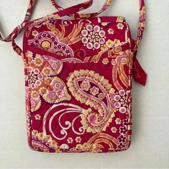 Vera Bradley Shoulder Crossbody‎ Purse Raspberry Fizz (Retired) - Picture 7 of 10